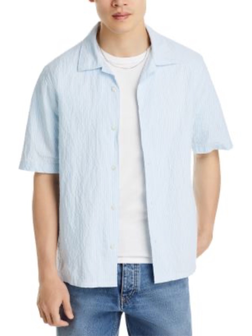 Nn07 Ole 5246 Camp Shirt In Blue Stripe - size XXL - NEW